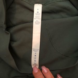 lululemon athletica Camo Green Align Crop Leggings